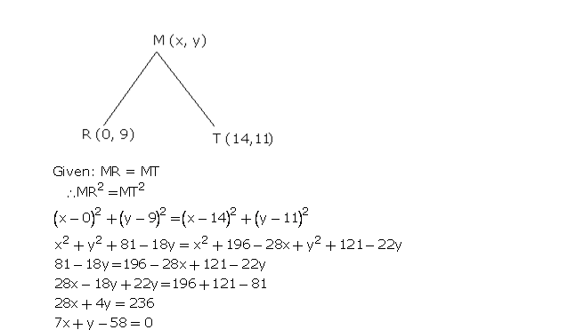 Frank ICSE Solutions for Class 10 Maths Distance and Section Formulae Ex 12.1 9