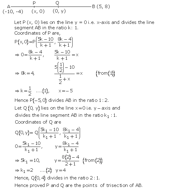 Frank ICSE Solutions for Class 10 Maths Distance and Section Formulae Ex 12.2 23