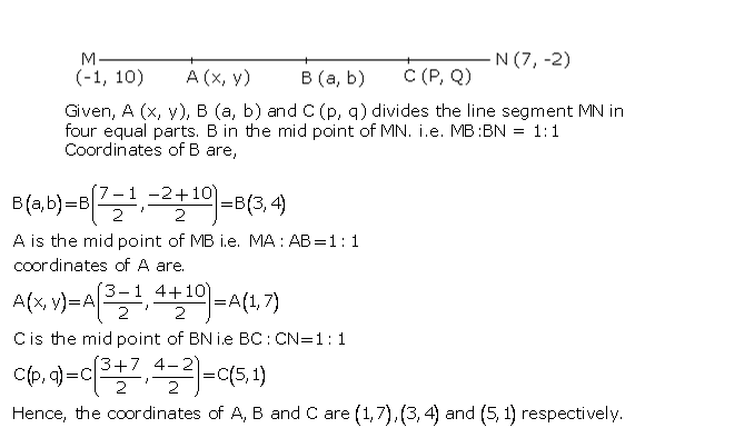 Frank ICSE Solutions for Class 10 Maths Distance and Section Formulae Ex 12.2 6