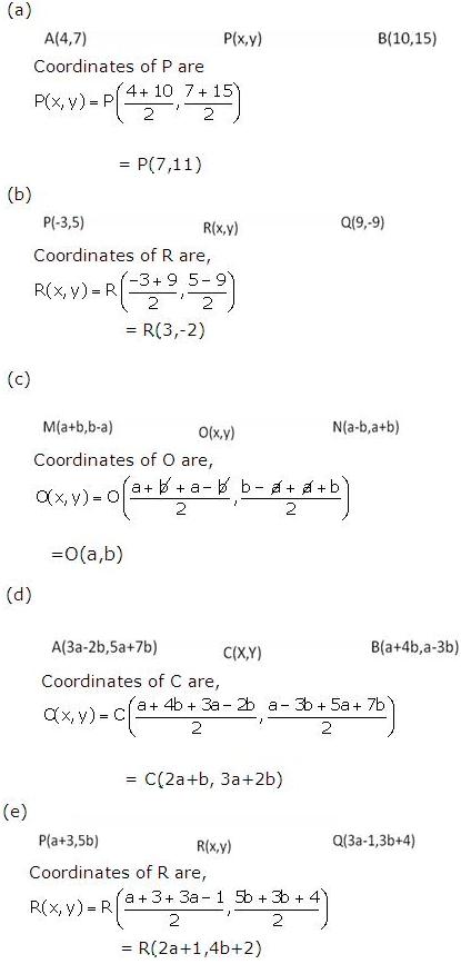 Frank ICSE Solutions for Class 10 Maths Distance and Section Formulae Ex 12.3 1