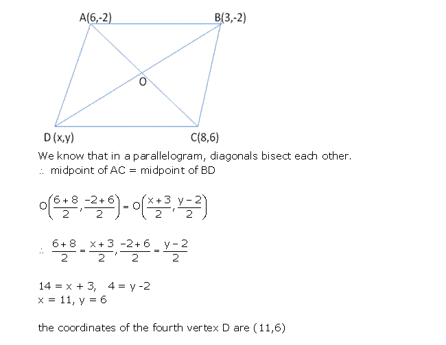 Frank ICSE Solutions for Class 10 Maths Distance and Section Formulae Ex 12.3 10