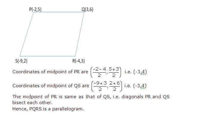 Frank ICSE Solutions for Class 10 Maths Distance and Section Formulae Ex 12.3 11