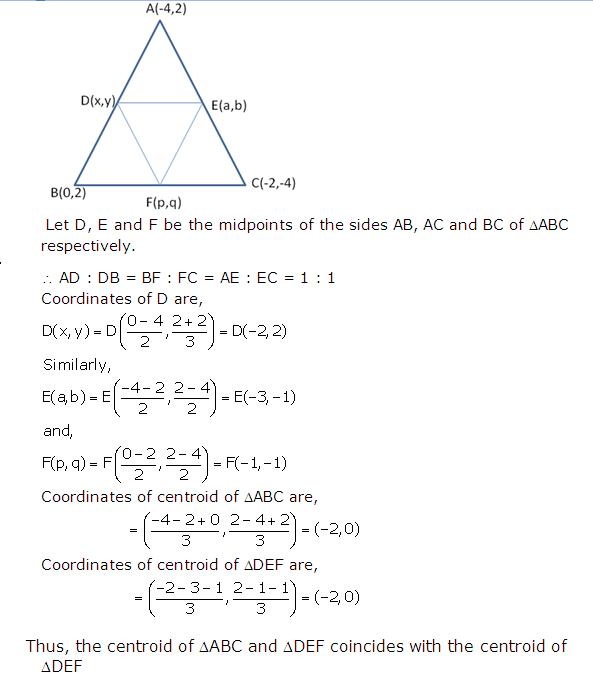 Frank ICSE Solutions for Class 10 Maths Distance and Section Formulae Ex 12.3 26