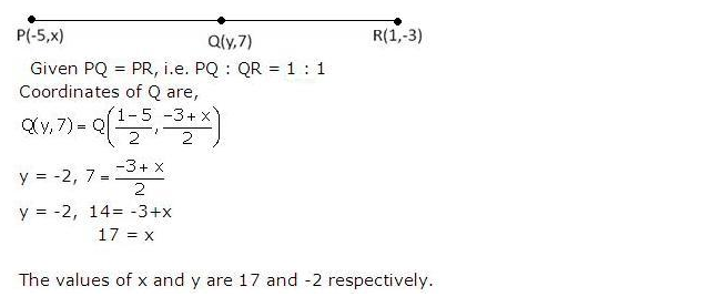 Frank ICSE Solutions for Class 10 Maths Distance and Section Formulae Ex 12.3 4