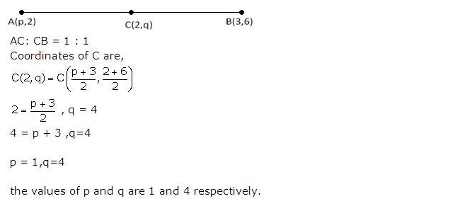 Frank ICSE Solutions for Class 10 Maths Distance and Section Formulae Ex 12.3 7