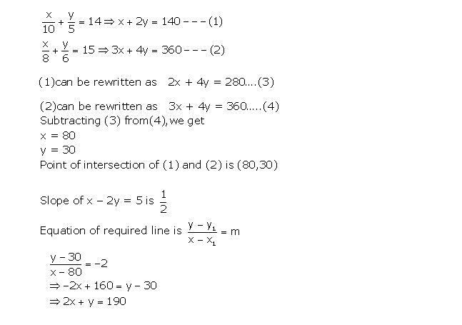 Frank ICSE Solutions for Class 10 Maths Equation of A Straight Line Ex 13.3 12