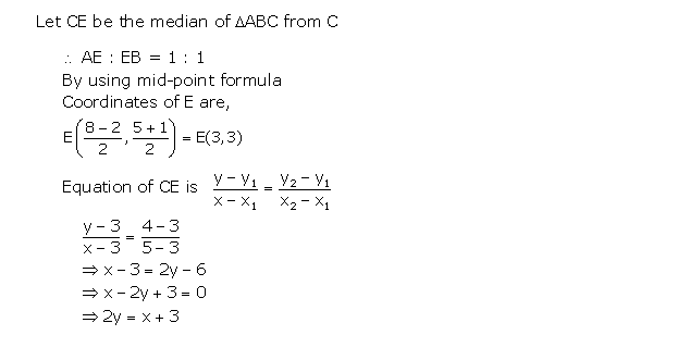 Frank ICSE Solutions for Class 10 Maths Equation of A Straight Line Ex 13.3 18