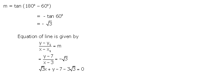 Frank ICSE Solutions for Class 10 Maths Equation of A Straight Line Ex 13.3 4