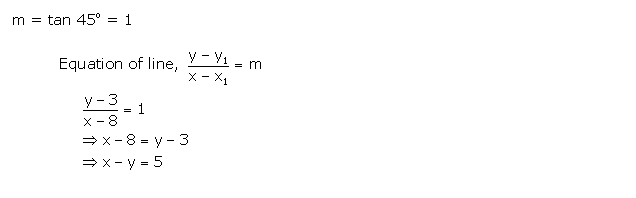 Frank ICSE Solutions for Class 10 Maths Equation of A Straight Line Ex 13.3 5