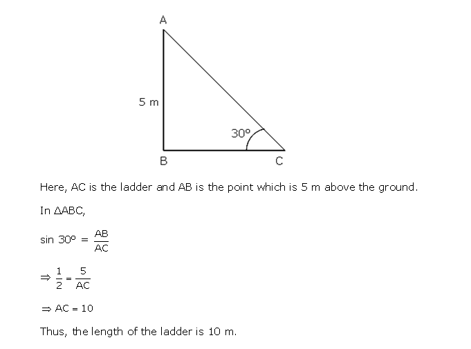 Frank ICSE Solutions for Class 10 Maths Heights and Distances Ex 22.1 10