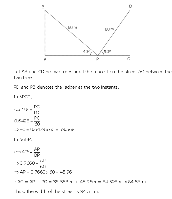 Frank ICSE Solutions for Class 10 Maths Heights and Distances Ex 22.1 12