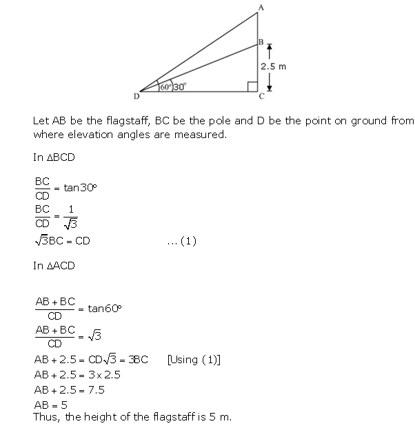 Frank ICSE Solutions for Class 10 Maths Heights and Distances Ex 22.1 18