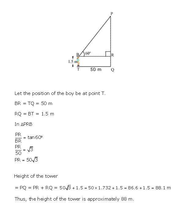 Frank ICSE Solutions for Class 10 Maths Heights and Distances Ex 22.1 21