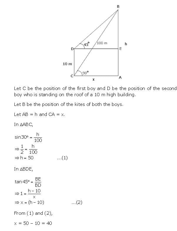 Frank ICSE Solutions for Class 10 Maths Heights and Distances Ex 22.1 24