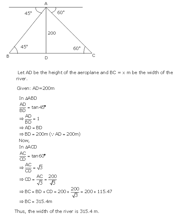 Frank ICSE Solutions for Class 10 Maths Heights and Distances Ex 22.1 29