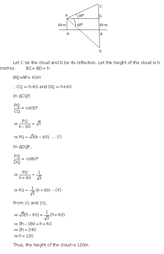 Frank ICSE Solutions for Class 10 Maths Heights and Distances Ex 22.1 46