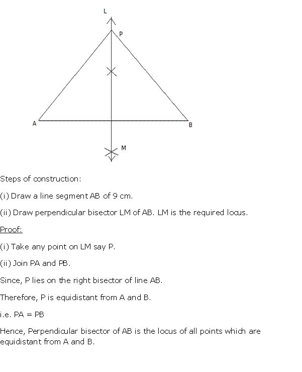 Frank ICSE Solutions for Class 10 Maths Loci Ex 16.1 1