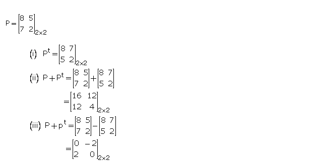 Frank ICSE Solutions for Class 10 Maths Matrices Ex 11.1 11