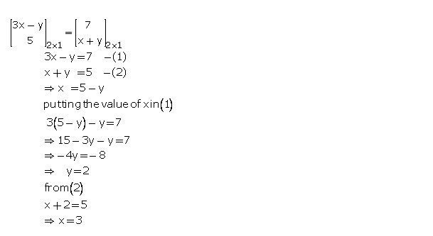 Frank ICSE Solutions for Class 10 Maths Matrices Ex 11.1 3