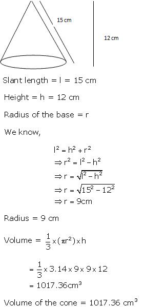 Frank ICSE Solutions for Class 10 Maths Mensuration II Ex 20.1 5