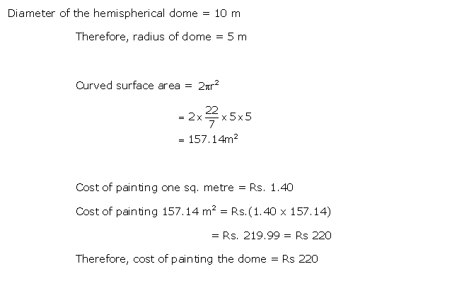 Frank ICSE Solutions for Class 10 Maths Mensuration II Ex 20.2 16