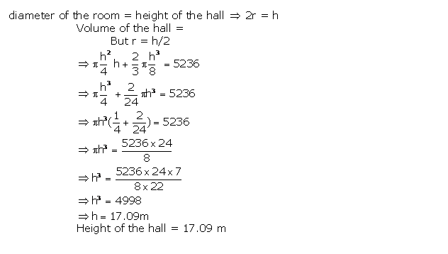 Frank ICSE Solutions for Class 10 Maths Mensuration II Ex 20.2 18