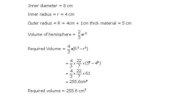 Frank ICSE Solutions for Class 10 Maths Mensuration II Ex 20.2 19