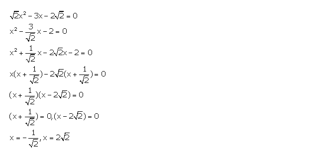 Frank ICSE Solutions for Class 10 Maths Quadratic Equations Ex 6.1 12