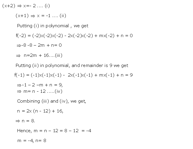 Frank ICSE Solutions for Class 10 Maths Remainder And Factor Theorems Ex 10.1 9