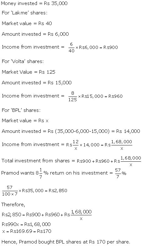 Frank ICSE Solutions for Class 10 Maths Shares and Dividends Ex 4.3 5