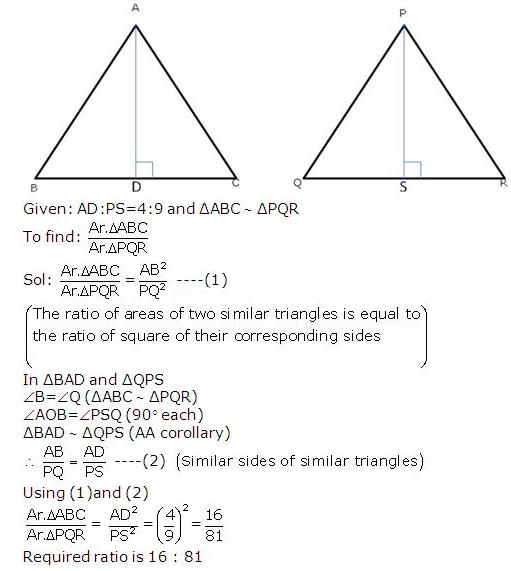 Frank ICSE Solutions for Class 10 Maths Similarity Ex 15.1 10