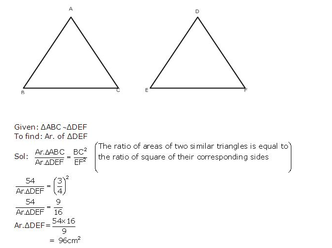 Frank ICSE Solutions for Class 10 Maths Similarity Ex 15.1 11