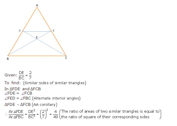 Frank ICSE Solutions for Class 10 Maths Similarity Ex 15.1 15