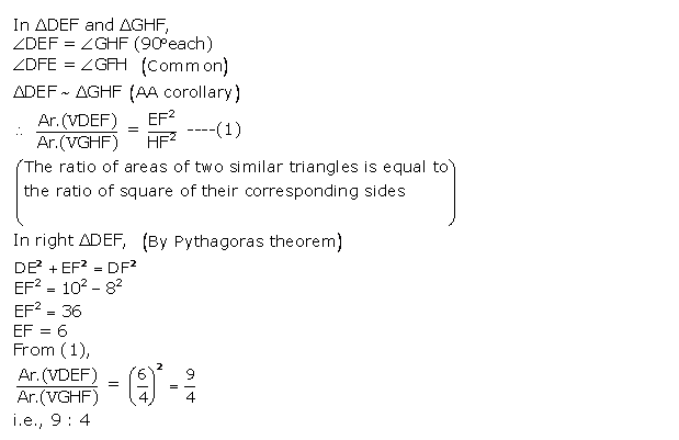 Frank ICSE Solutions for Class 10 Maths Similarity Ex 15.1 18