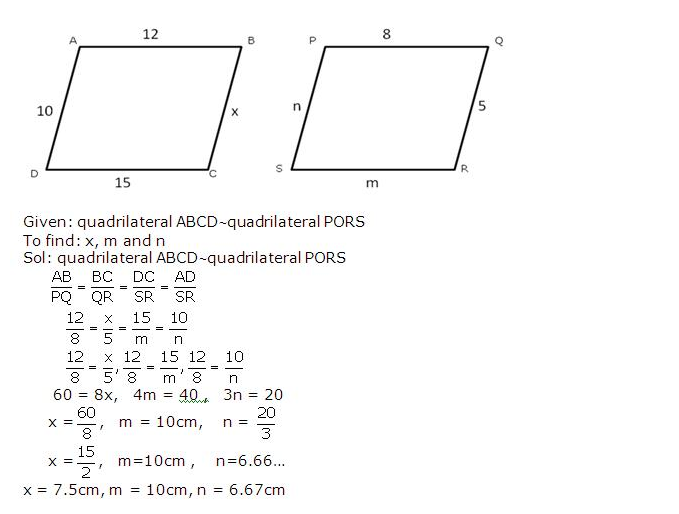 Frank ICSE Solutions for Class 10 Maths Similarity Ex 15.1 4