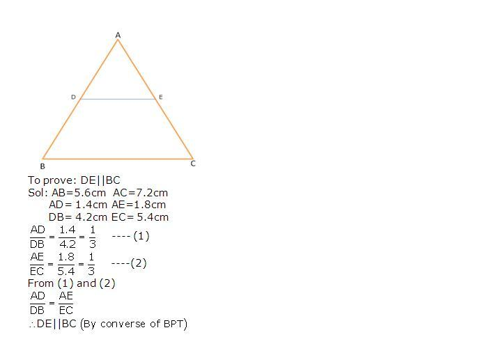 Frank ICSE Solutions for Class 10 Maths Similarity Ex 15.1 7