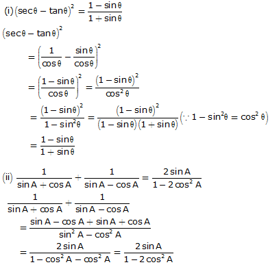 Frank ICSE Solutions for Class 10 Maths Trigonometric Identities Ex 21.1 15