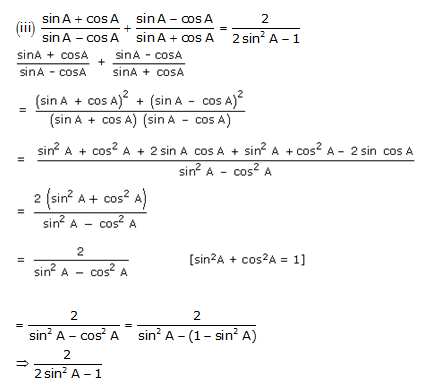 Frank ICSE Solutions for Class 10 Maths Trigonometric Identities Ex 21.1 16