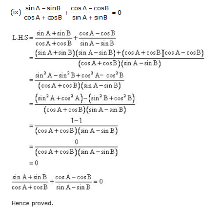 Frank ICSE Solutions for Class 10 Maths Trigonometric Identities Ex 21.1 22