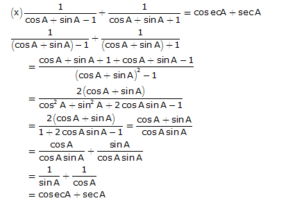 Frank ICSE Solutions for Class 10 Maths Trigonometric Identities Ex 21.1 23