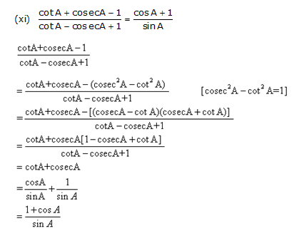 Frank ICSE Solutions for Class 10 Maths Trigonometric Identities Ex 21.1 24