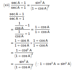 Frank ICSE Solutions for Class 10 Maths Trigonometric Identities Ex 21.1 25