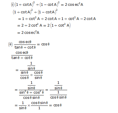 Frank ICSE Solutions for Class 10 Maths Trigonometric Identities Ex 21.1 26