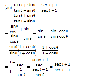 Frank ICSE Solutions for Class 10 Maths Trigonometric Identities Ex 21.1 34