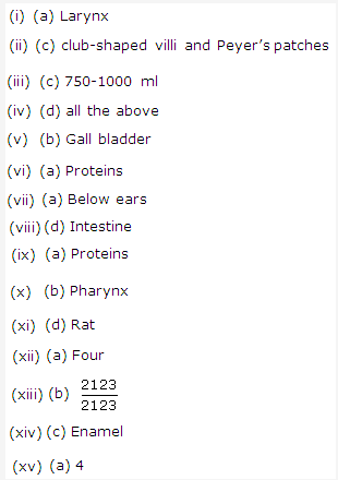 Frank ICSE Solutions for Class 9 Biology - Digestive System 11