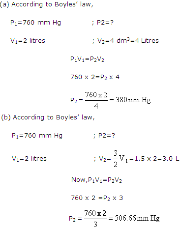 Frank ICSE Solutions for Class 9 Chemistry - Study of Gas Laws 14