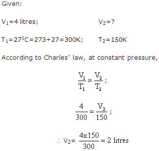 Frank ICSE Solutions for Class 9 Chemistry - Study of Gas Laws 9