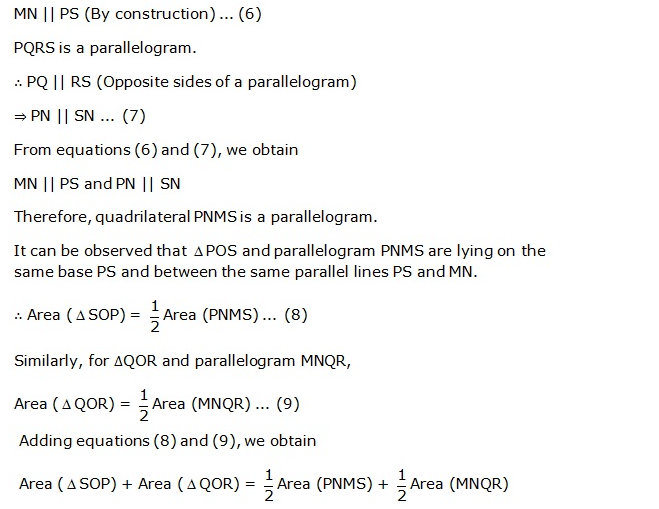 Frank ICSE Solutions for Class 9 Maths Areas Theorems on Parallelograms Ex 21.1 18