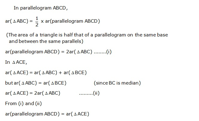 Frank ICSE Solutions for Class 9 Maths Areas Theorems on Parallelograms Ex 21.1 8