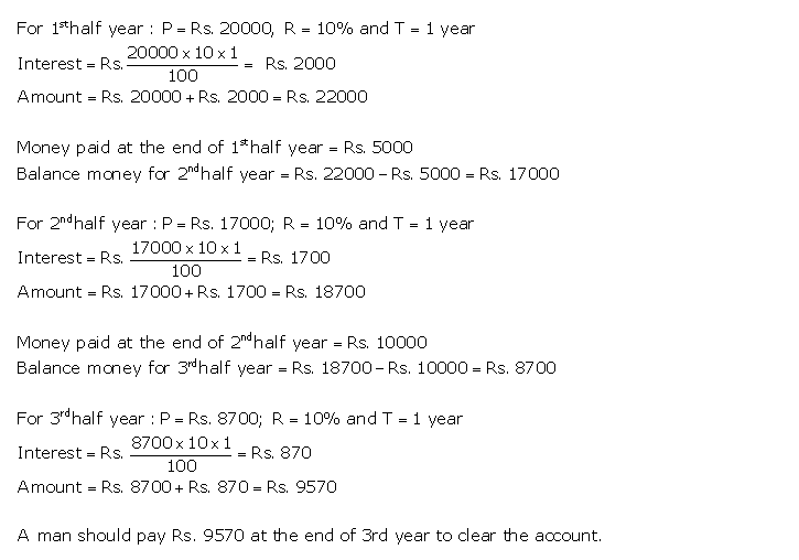 Frank ICSE Solutions for Class 9 Maths Compound Interest Ex 3.1 27